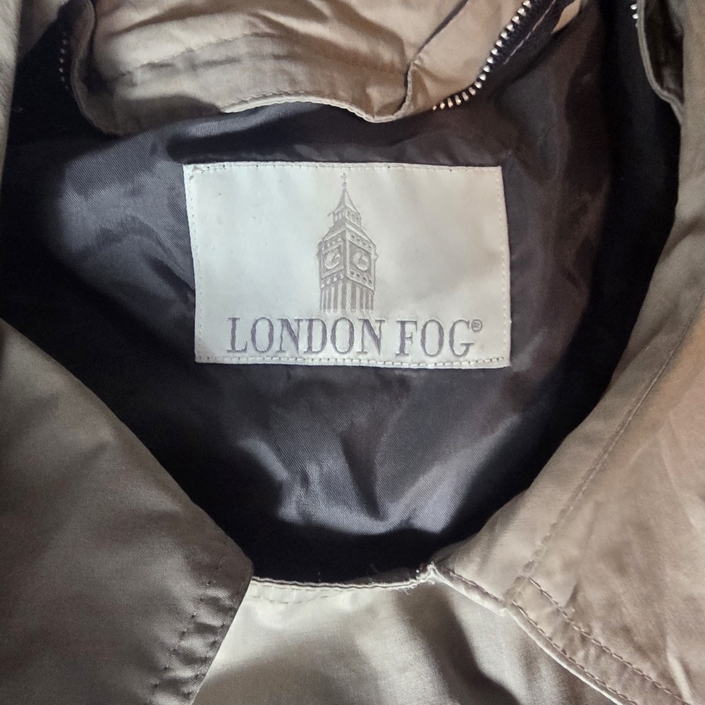 London Fog Trench Coat Xl I2 - Picture 3 of 6